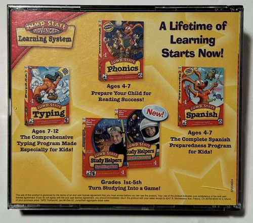 JUMP Start ADVANCED 45+ Activities PRESCHOOL Early Childhood Windows 3 Discs - Picture 2 of 10