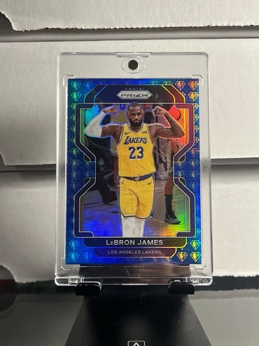 2021 Panini Prizm Lebron James 75th Anniversary Diamond Blue Lakers Mint 💎 #91