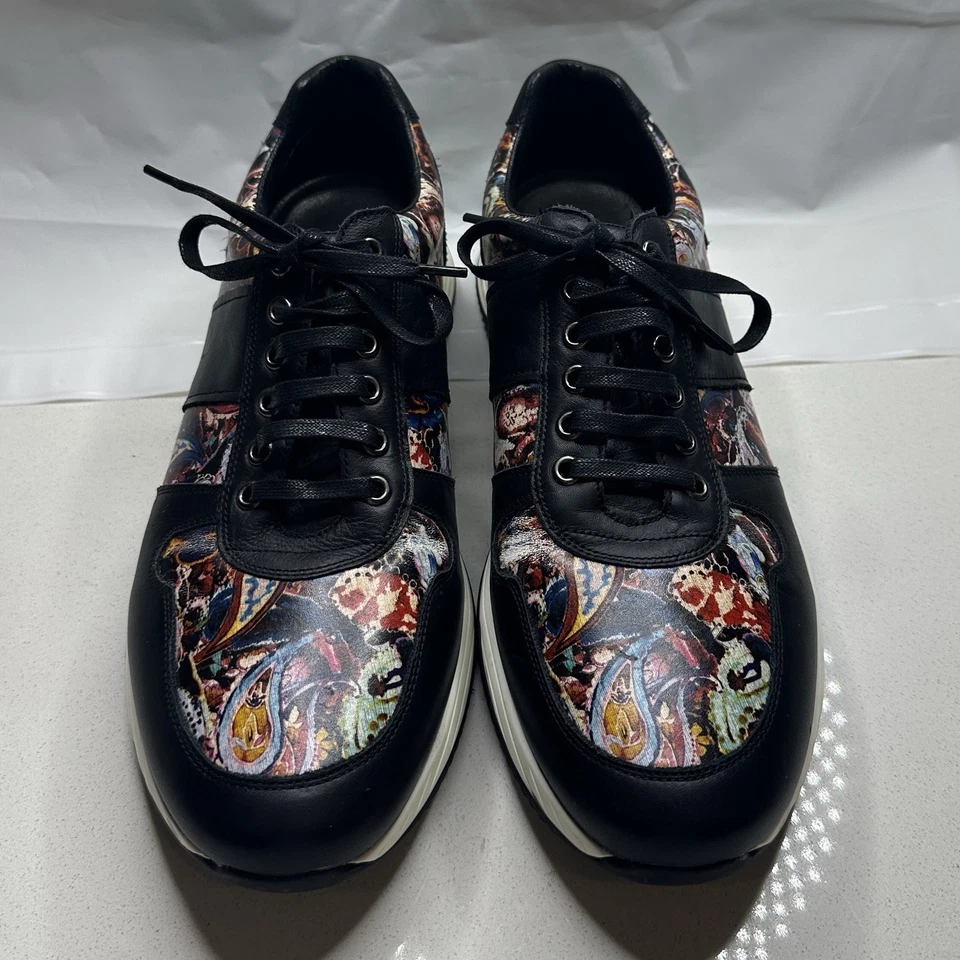 Zapatillas deportivas Robert Graham Samos abstractas para hombre talla 11,5 negras cachemira Foto 4 de 4