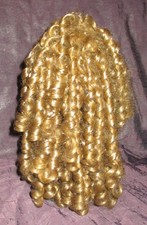 1 Craft Doll Wig dark brown Blonde Large Curly Wig doll making restoration part