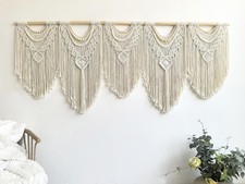 Extral Large macrame wall hanging, 71'' W x 32'' L boho wall art tapestry wal...