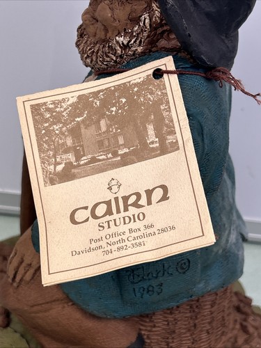 Tom Clark Figurine Cairn Lawrence Sitting Man Edition Signed 1983 New With Tags - Picture 6 of 11