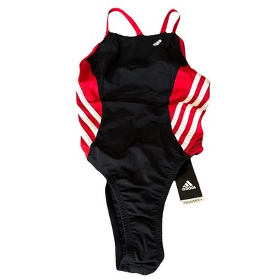 Adidas Ladies Competition Swimsuit Size 26 NWT Infinitex AWX8410 Solid Spice