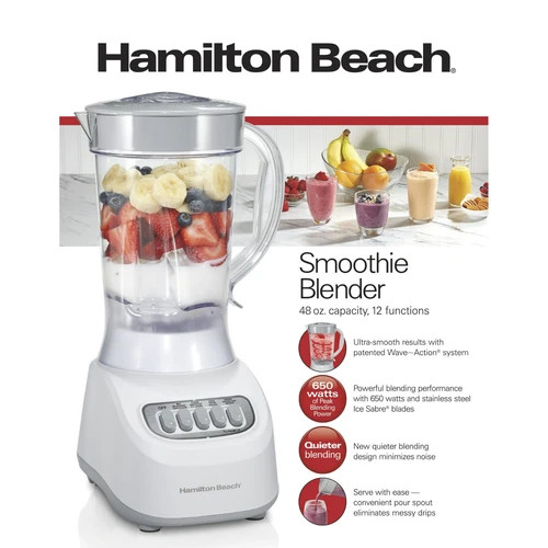 Hamilton Beach Smoothie Blender 48 oz New 50181FG