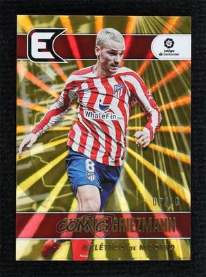 2022 Chronicles Base La Liga Essentials Gold Lasers 7/10 Antoine Griezmann 12zw