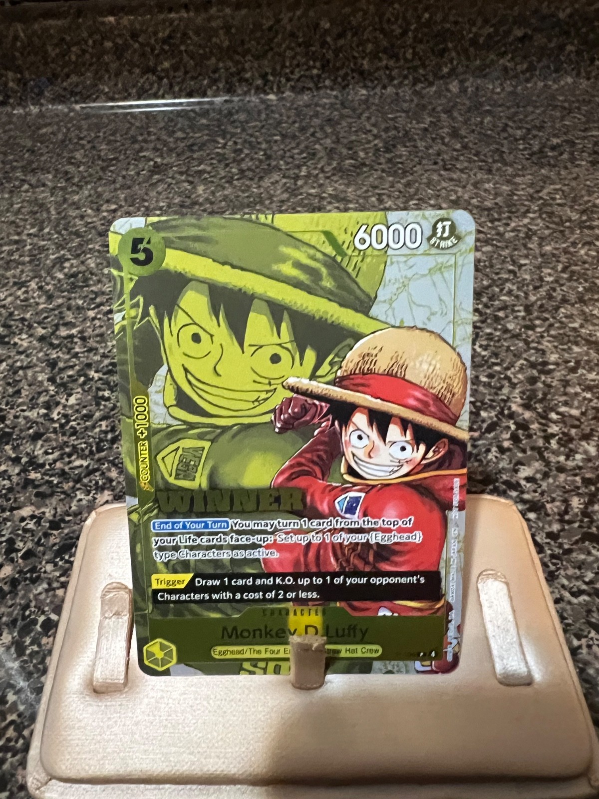 One Piece Winner Card Monkey D Luffy Foil P-106 P 