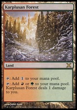 Karplusan Forest - Medium Play MTG 10th Edition