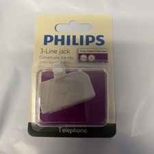 NEW 36 Pieces of Philips Triplex jack Three line White SDJ6070H/17