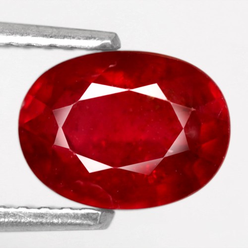 1.88Ct. Natural Gemstone Ruby Red Oval Facet Madagascar Beautiful Sparkles Color