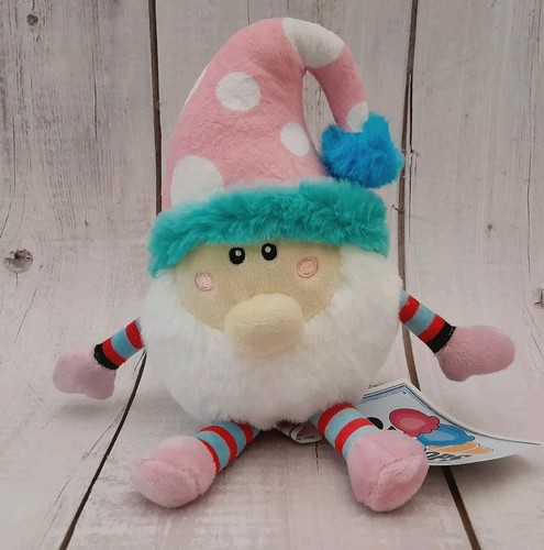 Plush Pink Gnome Stuffed Animal 8.5" 2Scoops NEW