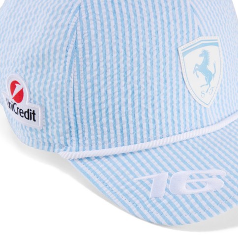 *New Item in Hand* Leclerc 2025 Monaco GP Scuderia Ferrari Hat Puma F1 Cap Blue - Picture 4 of 5