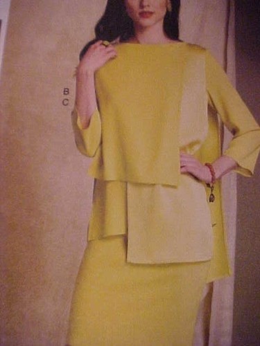 2016 Vogue Tom y Linda patrón plano tops falda pantalones sin cortar V1516 - Imagen 2 de 5