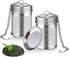 2 Pack Tea Infuser for Loose Tea, Extra Fine Mesh Tea Strainers with Drip Trays,
