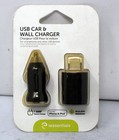 Iessentials Usb Car & Wall Charger Black