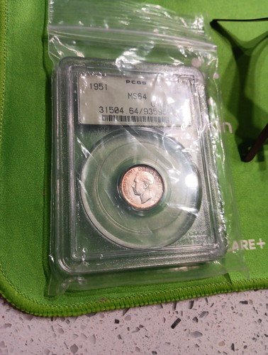 Canada 1951 Dime Certified PCGS MS64 - Picture 8 of 13