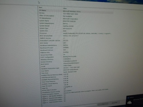 Dell OptiPlex 3020M Pentium G3250T 2.80GHz 8GB 1TB HDD W10 Mini PC (A7421) - Bild 2 von 8