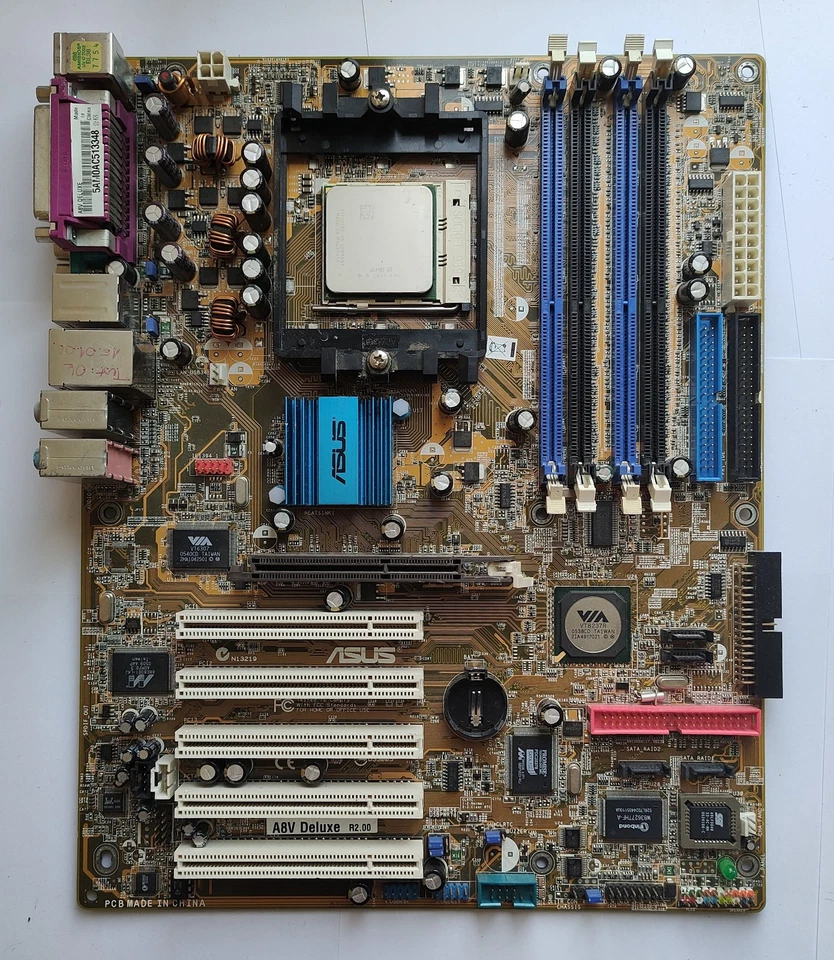 Asus A8V Deluxe Motherboard with Athlon 64 4200+ X2 CPU and 3GB RAM Test OK! 348 - Image 2 of 4