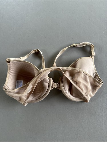 Vintage Vassarette Body Curves Bra 75-267 Beige Satin Trim Underwire Size 36C - Picture 2 of 3