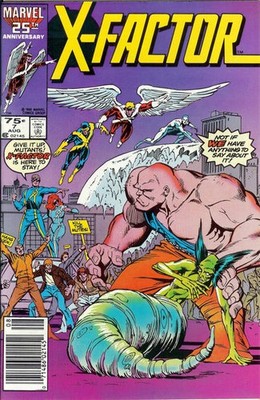 X-Factor #7 (Newsstand) FN; Marvel | 1st Appearance Skids - w/Bag+Board