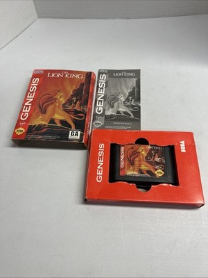 The Lion King (Sega Genesis, 1994) Complete CIB Manual TESTED!