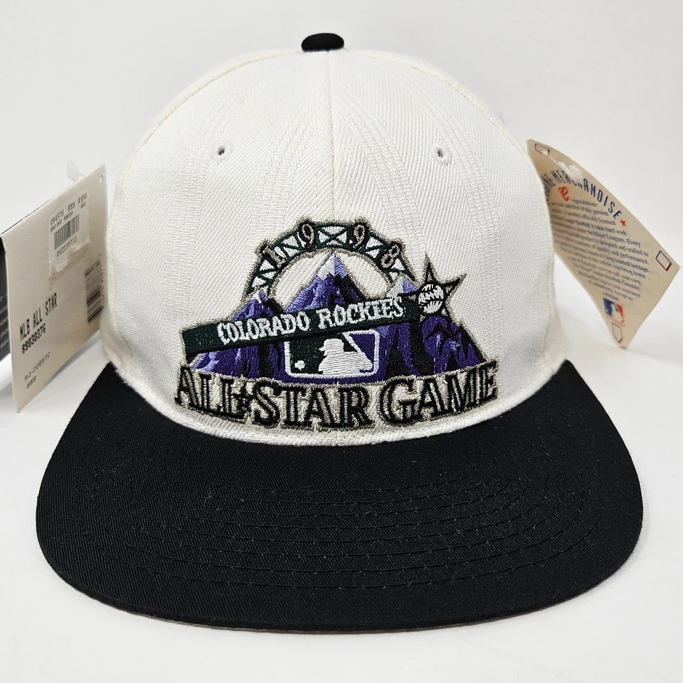 Vintage STARTER Colorado Rockies 1998 MLB All-Star Game Strapback Cap Hat NWT - Image 2 of 4