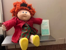 Cabbage Patch Kids Coleco HM18 Popcorn Hair doll full outfit birth certificate 