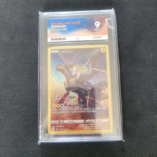 Zekrom TG05/TG30 Trainer Gallery Brilliant Stars Ace Grade 9 Not PSA