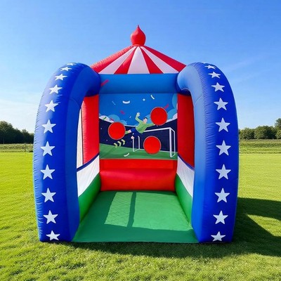6.5×6.5×9FT Inflatable Football Target Game Built-in Blower for Indoor Outdoor