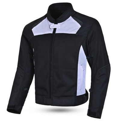 Noru Kuki Mesh Motorcycle Jacket Black / White Large *CLOSEOUT Was $149.99*