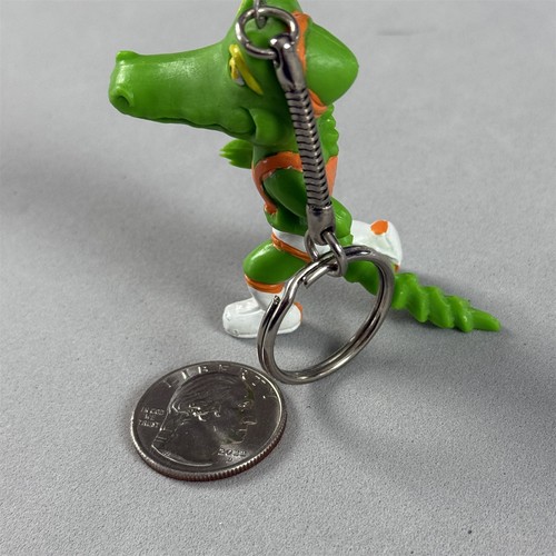 Vtg 80s Albert E. Gator Florida Gators Mascot Running Keychain Key Ring #55757 - Picture 3 of 6
