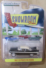 Greenlight Showroom Floor 1957 Plymouth Belvedere  1:64 Diecast w/ Rubber Tires