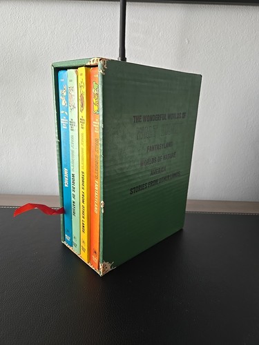 1965 The Wonderful Worlds of Walt Disney 4 Book Boxed Set Golden Press Vintage - Picture 3 of 20
