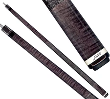 Joss 10-01G Grey/Black Curly Maple Two-Piece Billiards Pool Cue Stick