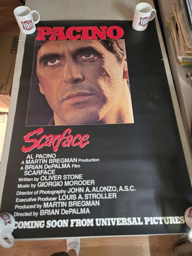 1983 Scarface Original 27"x41" Poster Al Pacino Brian DePalma NM Rolled