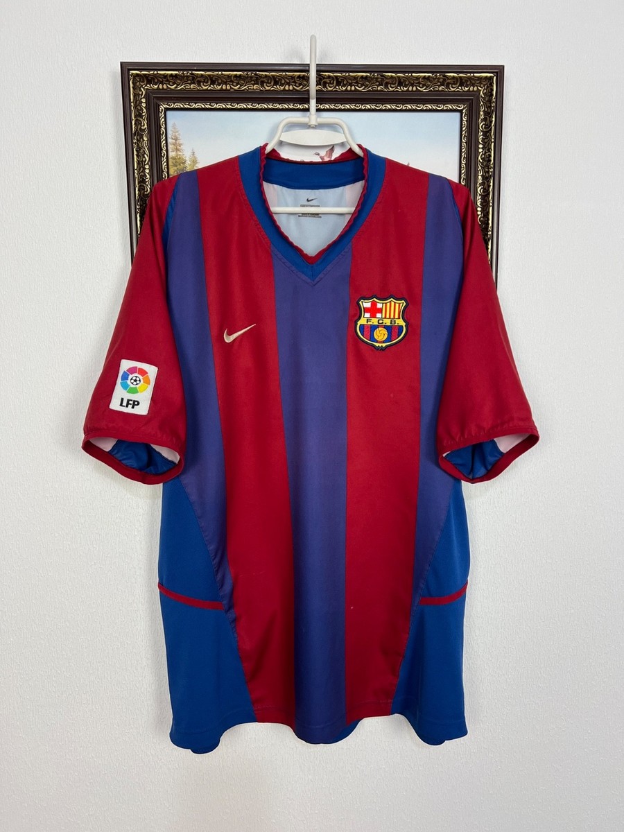 Barcelona Home football shirt 2002 Soccer Nike Jersey Camiseta
