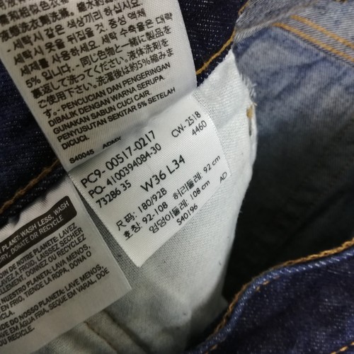 Levi's Mens Jeans 517 Boot Cut Blue Denim Dark Wash Heavy Duty Workwear 36x34 - Picture 8 of 11