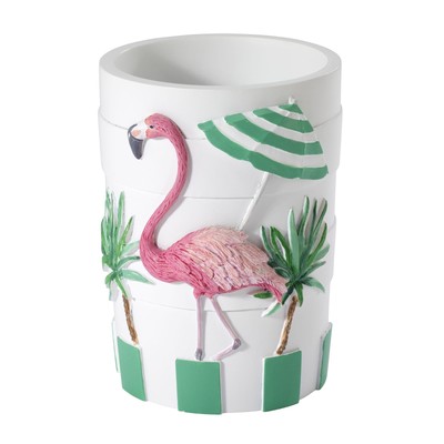 Bathroom Essentials Flamingo Paradise Collection, Tumbler, Multicolor
