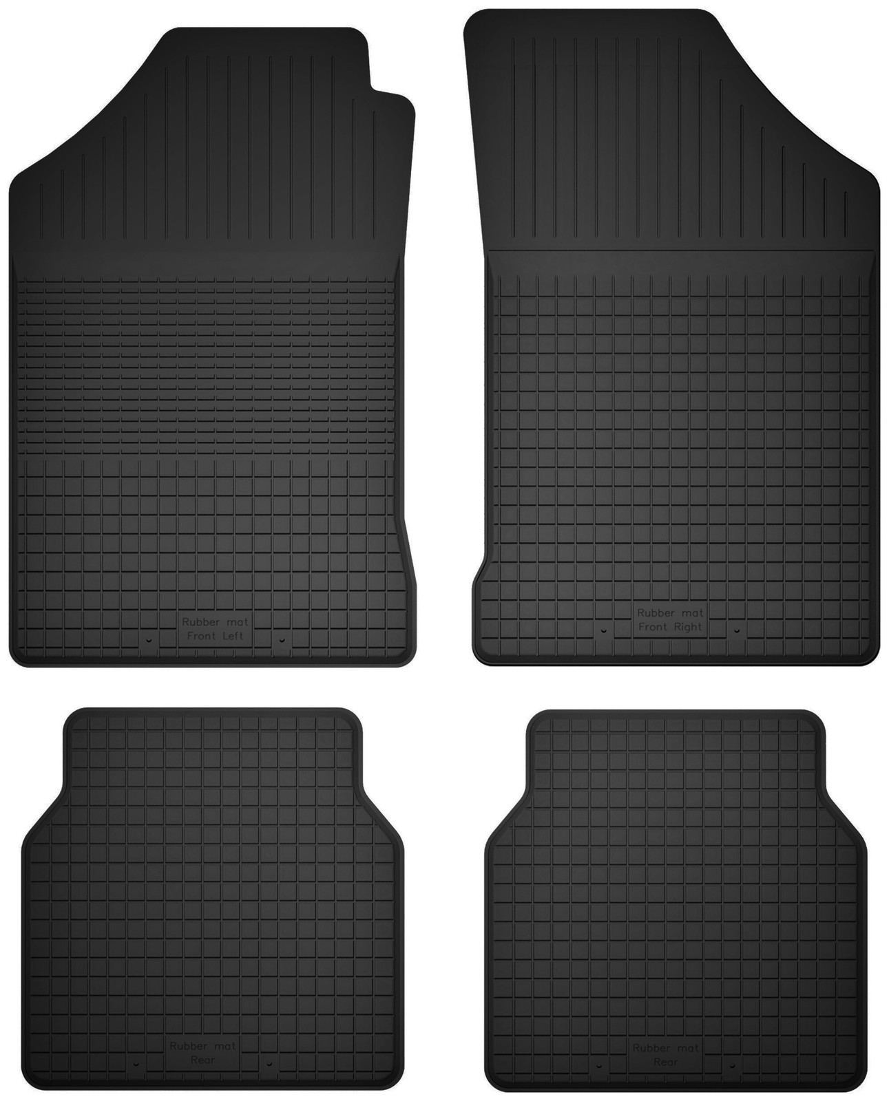 GummifußMatten FüR: Toyota Camry V20 Ii (Bj. 1986-1991) Schwarz Automatten 4-Tlg-image