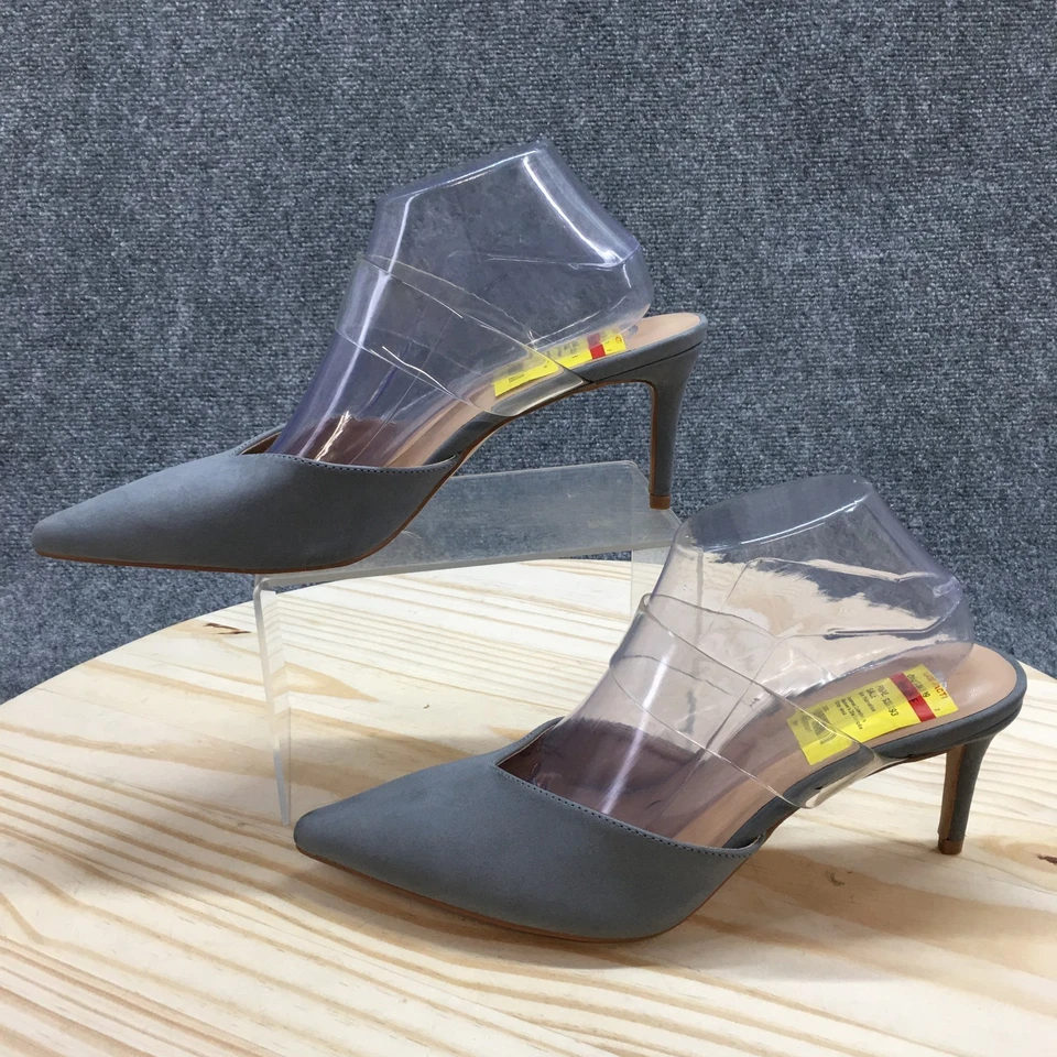 Journee коллекции туфли женщин 11 Ollie Mules синий заостренный носок Stiletto новый - Изображение 2 из 4