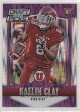 2015 Prizm Collegiate Draft Picks Purple Flash 46/99 Kaelin Clay Rookie RC 1s8