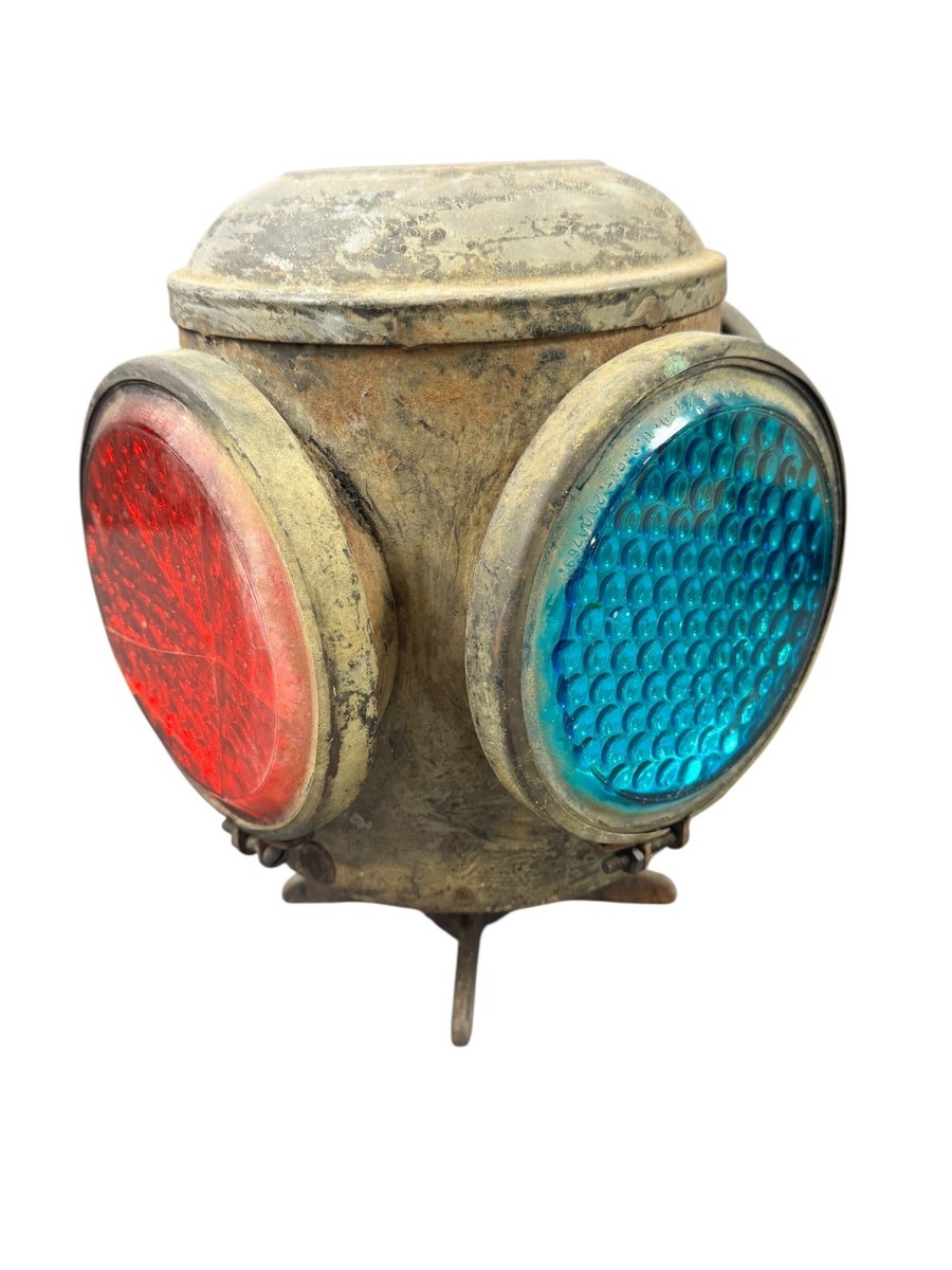 Antique Dressel 4 Way Signal Railroad Lantern Switch Train Light