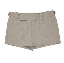 Vintage Y2K Banana Republic Chino Utility Mini Shorts 12 Khaki Minimalist Preppy