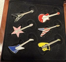 Somalia $1 DOLLAR 2004 GUITAR Rare Set Of 6 In Custom Wooden Case