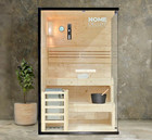 XXL Premium Traditionelle Sauna 120x120 cm SET inkl. 3,6 KW Saunaofen Ecksauna -