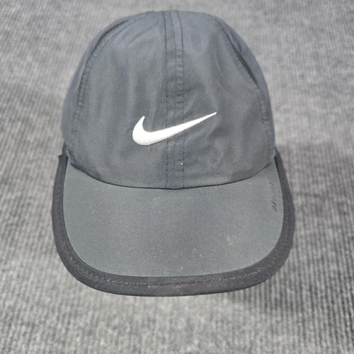 Nike Hat Cap Strap Back Toddler Black Dri-FIT Athletic Mesh Running Youth