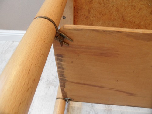Rare: German Mid Century 1950´s Serving Cart in fine condition with nice Plate - Picture 8 of 9