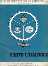 Antique Vintage 1950s Raleigh Indian Sturmey Archer bicycle parts catalogs on CD