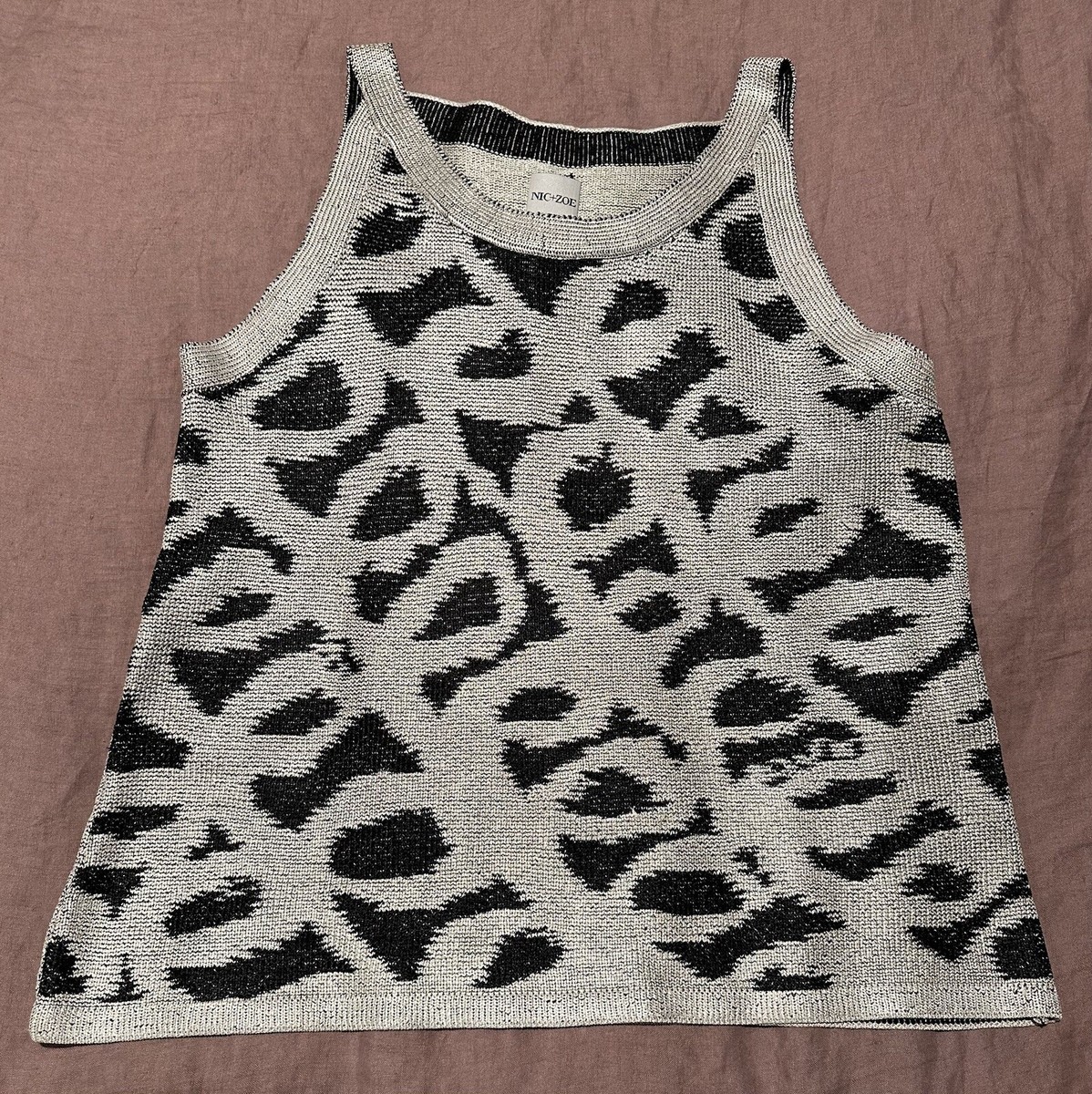 Nic + Zoe Squiggle Tape Tank Woven With Tape Yarn Large View 3