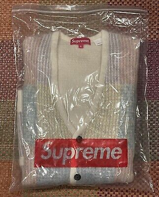 Supreme White Brushed Grid Cardigan Medium SS22 | eBay Supreme White Brushed Grid Cardigan Medium SS22 | eBay