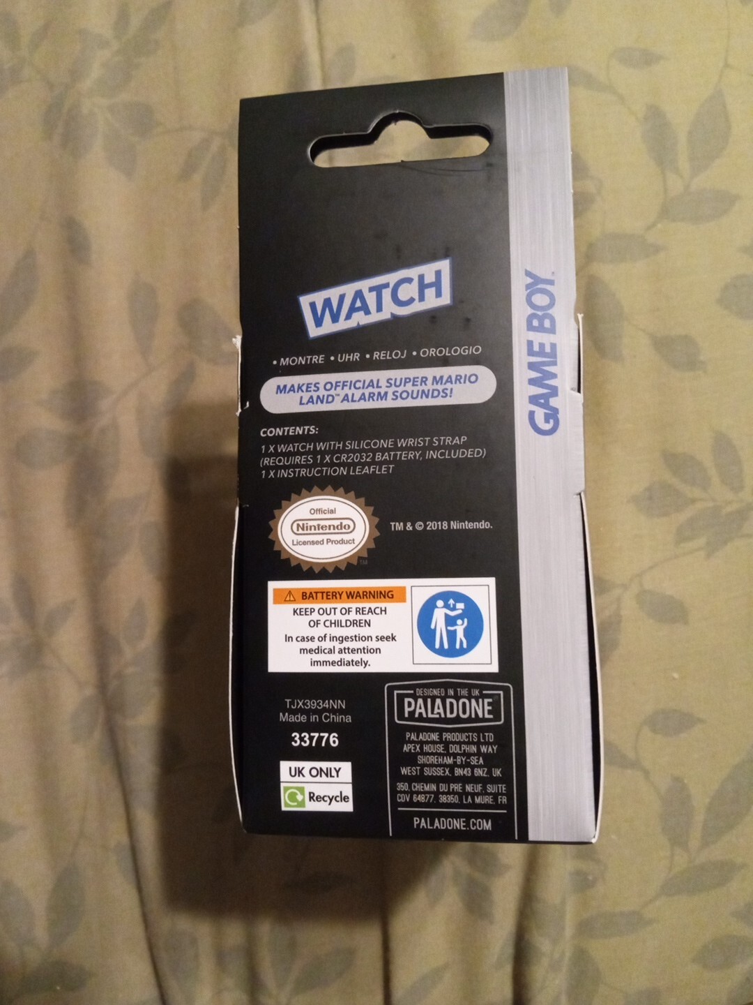 NINTENDO GAMEBOY WRIST WATCH RETRO ALARM New eBay